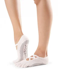 Toesox Elle Full-Toe Yoga Grip Socks