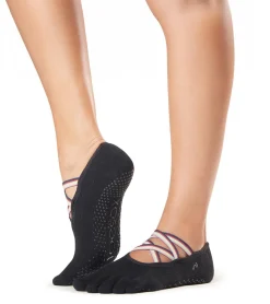 Toesox Elle Full-Toe Yoga Grip Socks