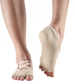 Toesox Elle Half-Toe Yoga Grip Socks