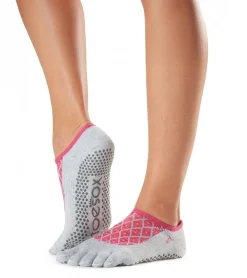 Toesox Luna Full-Toe Yoga Grip Socks