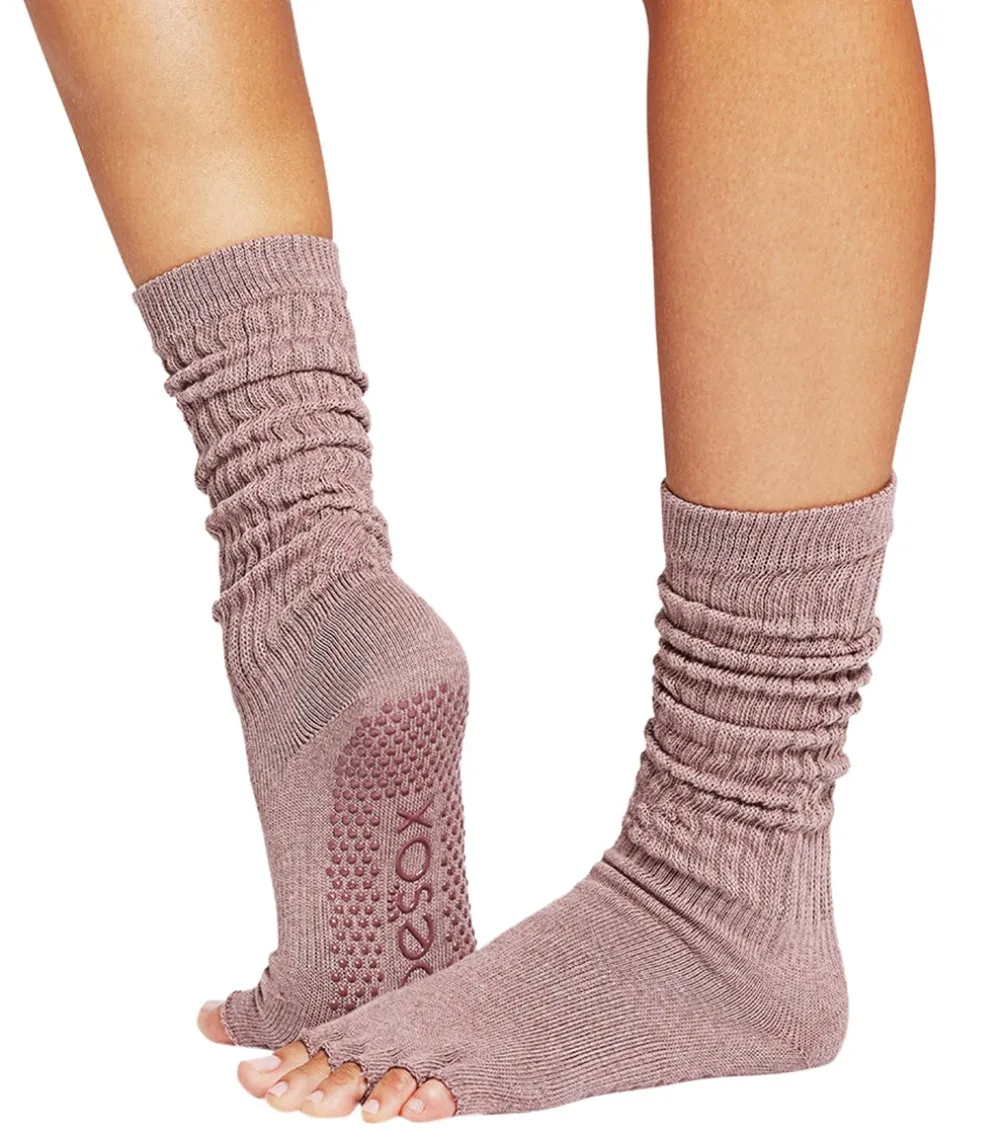 Toesox Slouch Half-Toe Grip Socks