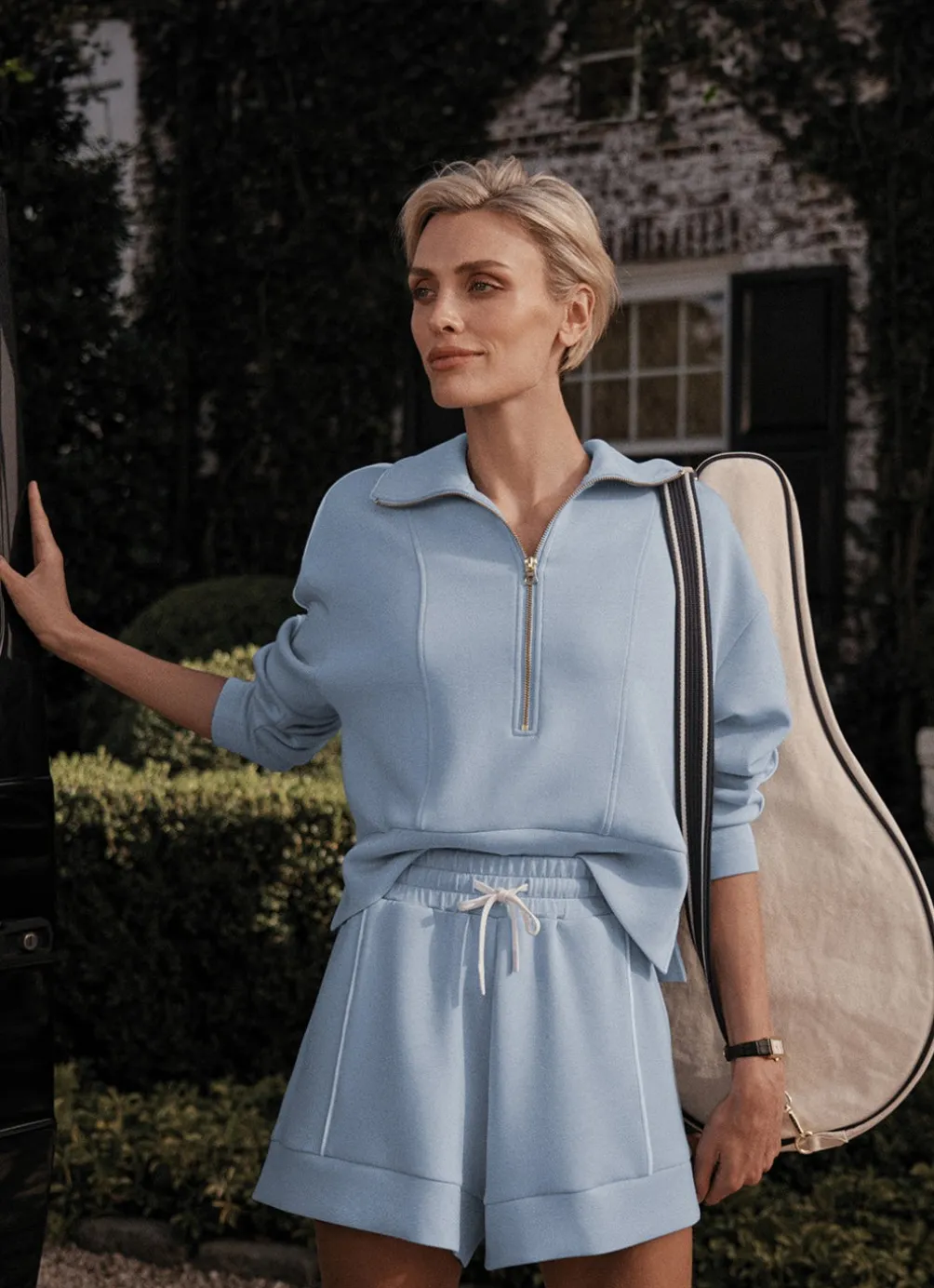 Varley Davenport Half Zip Sweater