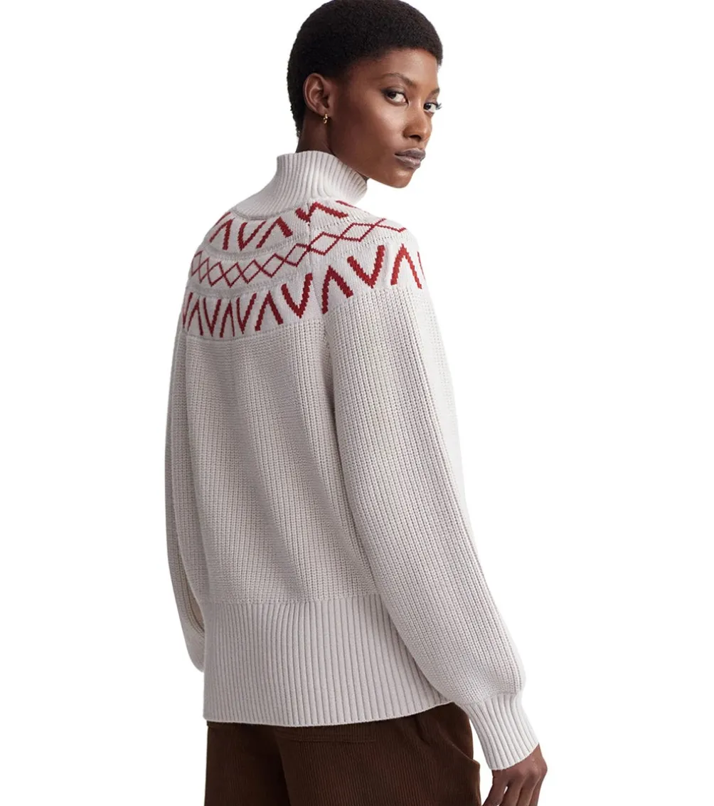 Varley Marcie Fairisle Yoke Knit