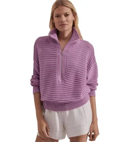 Varley Tara Pointelle Half Zip