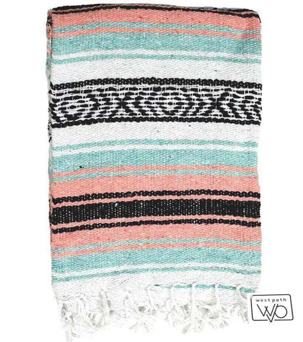 West Path Economy Falsa Mexican Yoga Blanket