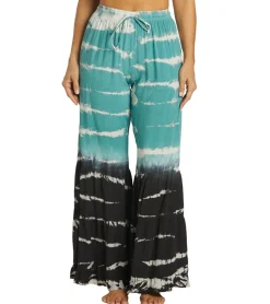 Yak & Yeti Boho Tiered Palazzo Tie Dye Pants