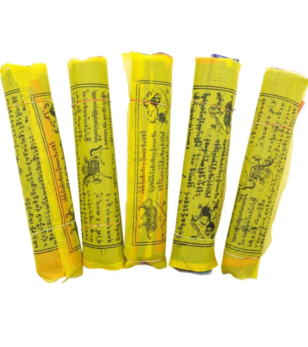 Yak & Yeti Pack of 5 Prayer Flags Large