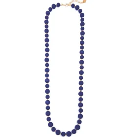 Zenzii Chunky Matte Beaded Long Necklace