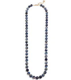 Zenzii Iridescent Beaded Long Necklace